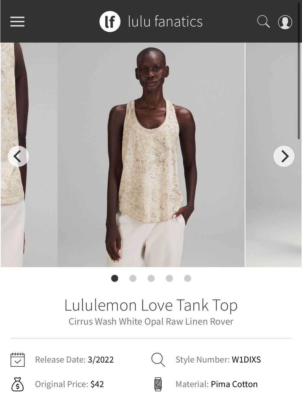 Lululemon Love Tank Top
